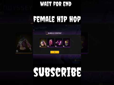 free fire booyah pass ||free hip hop female bundle 🔥