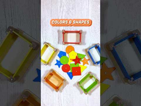 Colors & Shapes Sorting Game for Toddlers | Three Year Old Learning Videos #shorts