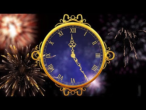 COUNTDOWN TIMER ( v 668 ) FREE for your "happy new year" video 4K