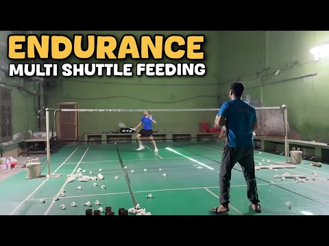 How to Improve Stamina in Badminton - Multi Shuttle badminton training