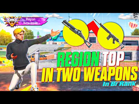 Region Top In 2 Guns | No Gun Skin Grandmaster Pushing..💀