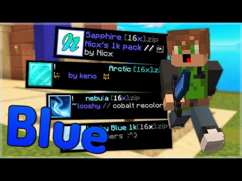 The BEST Blue Texture Packs for Hypixel Bedwars (FPS Boost) (1.8.9)