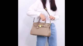 women birkin bag lichee pattern