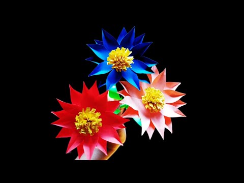 Easy Paper Flowers| Paper Flowers Making ideas|Diy Flowers Making|