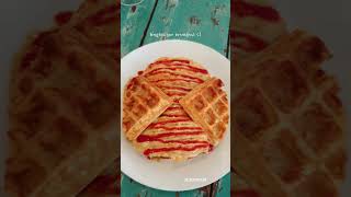 Waffles is love ❤️ .Savory one's the best 👌 waffles #waffle #wafflelover #eggwaffle #eggwaffles