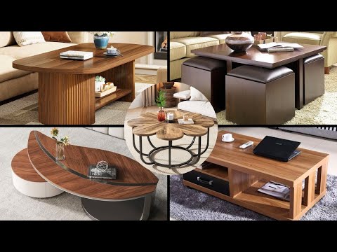 Wooden center console /Modern coffee table#centertable #2025