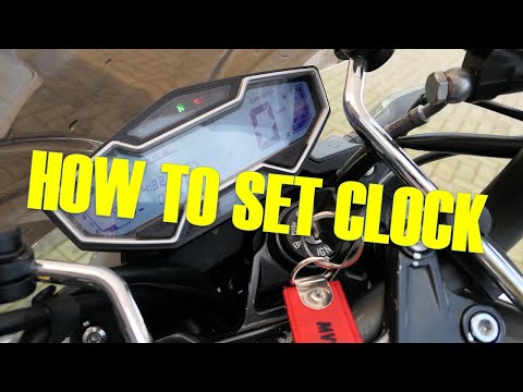 CFMOTO 650 NK - HOW TO SET CLOCK (LCD MODEL)