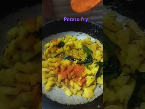 Potato 🥔 fry#simple and easy process #kids lunch box ki easy chesukovachu👌#trending#viral shorts#