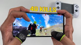 FREE FIRE 3 FINGER GAMING! 40 KILLS NO CUT NO EDITING | Poco X3 Pro