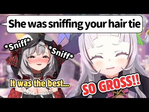 Shion's Reaction When She Found Out Sakamata Sniffed the Used Hair Tie She Gave Her[Hololive/EngSub]