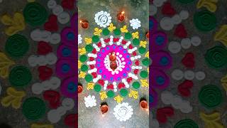 first time trial ❤️#rangoli#colourfulrangoli #rangolidesign #easyrangoli #viralrangolidesigns