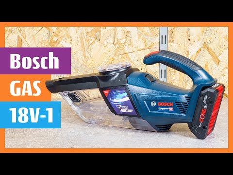 Bosch GAS 18V-1 Compact handheld dry vacuum cleaner makes short work of rough dirt