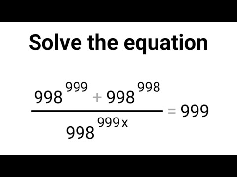 Solve the equation, a very nice algebra exponential problem #maths #mathematics #algebra #mathtricks