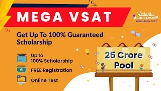 Vedantu Scholarship Admission Test | Mega VSAT with Pritesh Sir