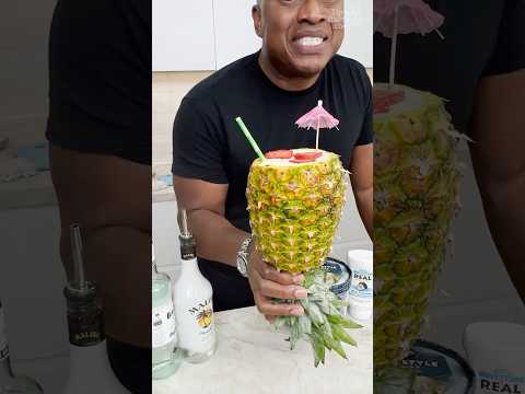 Upside Down Ice Cream Pina Colada #cocktail