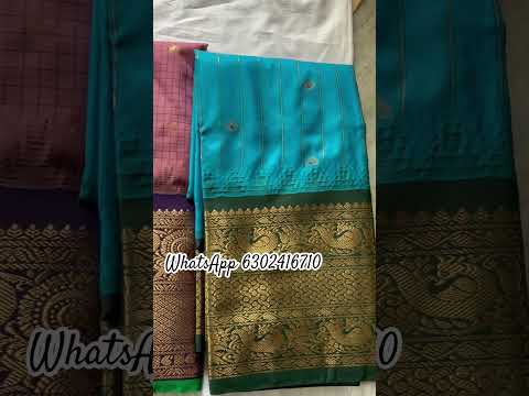 Semi Gadwal pattu saree order for 6302416710#kvcollections #trendingshorts #indianhandlooms #fashion