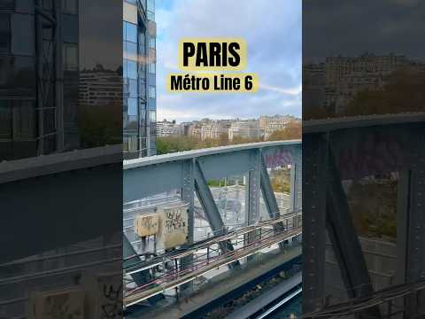 PARIS, Eiffel Tower view from the Subway Train #metro #paris #eiffeltower