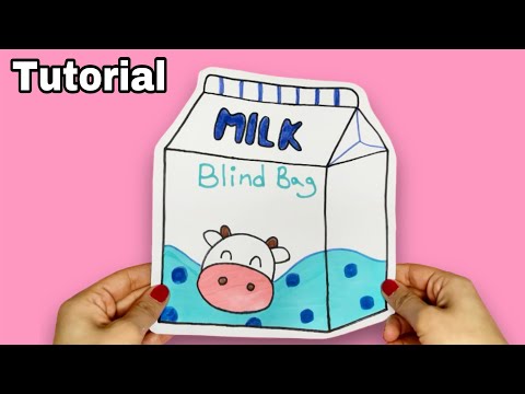 Milk blind bag tutorial | HOW TO MAKE MILK BLIND BAG | ASMR UNBOXING