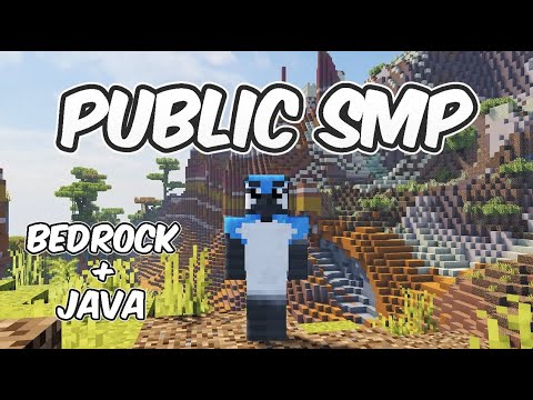 Join my Minecraft SMP Server Bedrock and Java (PUBLIC SMP TO JOIN)