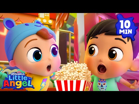 Fun At The Movies With My Best Friend 🍿 | Little Angel | Nursery Rhymes