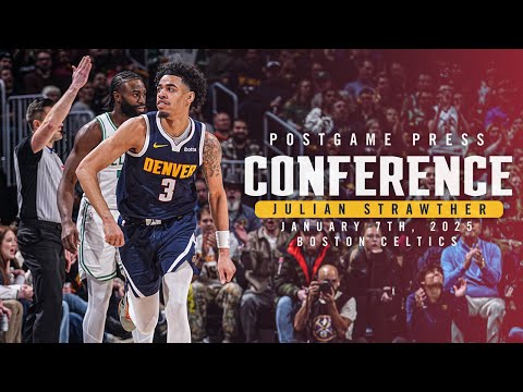 Julian Strawther Postgame Press Conference vs. Celtics 🎙 | 1/7/25