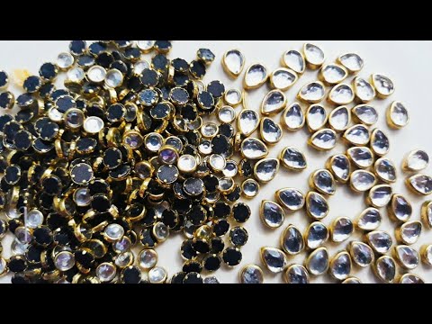 HOW TO MAKE PARTY WEAR KUNDAN EARRINGS AT HOME//DIY//HANDMADE JEWELLERY//HOORIYA STYLE...