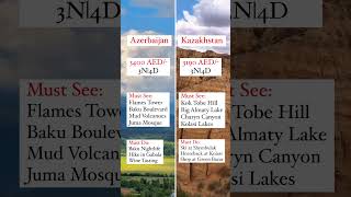 🇦🇿 Azerbaijan vs. 🇰🇿 Kazakhstan: Which Adventure is Calling You? 🌍