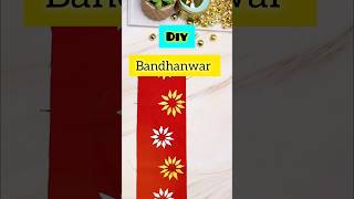 Handmade Bandhanwar/ Toran with waste material #diwalicraft #bandhanwar #shorts