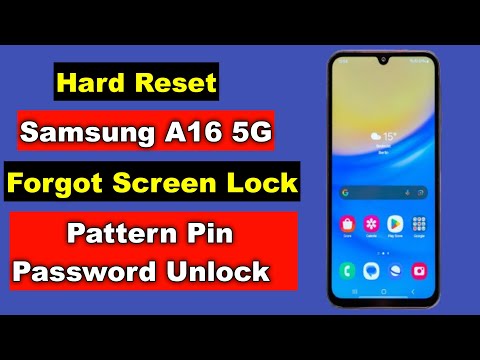 Hard Reset Samsung A16 | Samsung A16 5G Forgot Screen Lock Pattern Pin Password Unlock | Without PC