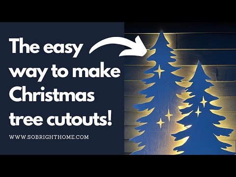 How to make plywood tree cut outs the easy way!