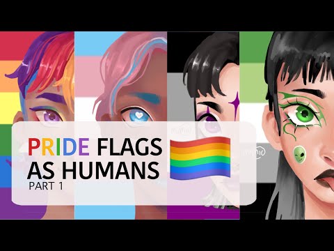 ☆ Drawing PRIDE FLAGS as character portraits ☆ PART 1