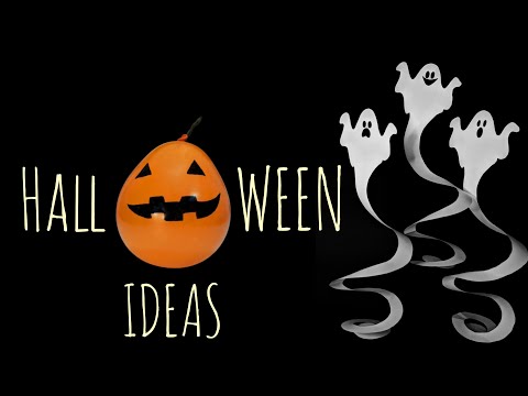 Halloween Craft ideas |DIY Halloween spooky face  Ideas | Balloon and Paper crafts #halloween #art