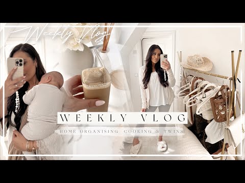 WEEKLY VLOG | Home Organising, Cooking + Twins!