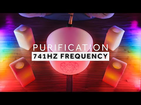 ✨PURIFICATION SOUND BATH✨  Activate Natural Healing - 741Hz Solfeggio Frequency Crystal Singing Bowl