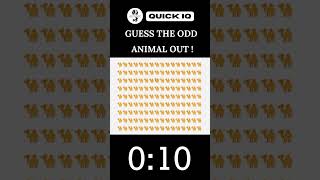 Guess the odd animal out ! | Quick IQ | #quiz ##shortsyoutube #shorts #emojichallenge #part2