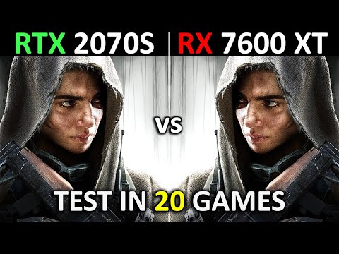 RTX 2070 SUPER vs RX 7600 XT | Test in 20 Games | 1080p | 2024