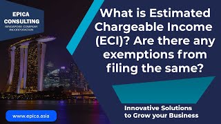 What is ECI and its purpose? Are there any exemptions from Filing Estimated Chargeable Income (ECI)?