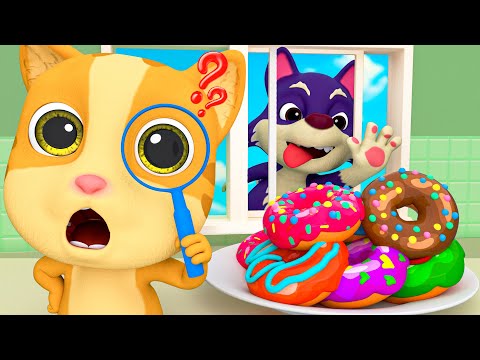 Who Took the Donut in The House | Three Little Kittens Song | PulkaCoco‬ Nursery Rhymes & Kids Songs