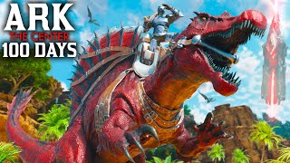 I Spent 100 Days In Ark The Center [Ark Survival Ascended]