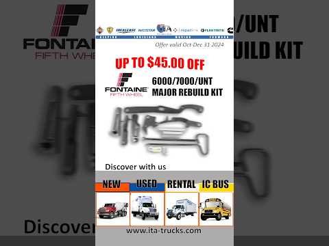 Fontaine Major Rebuild Kit is on SALE #louisiana  #InternationalTrucks #truckmaintenance