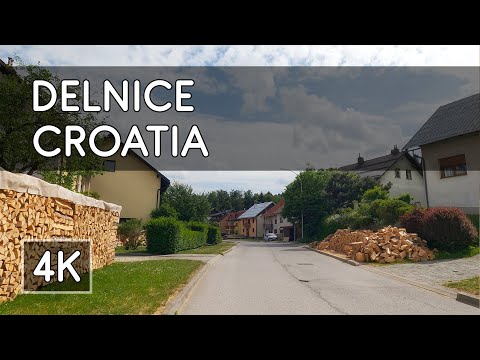 Walking Tour: Delnice, Croatia - 4K UHD Virtual Travel