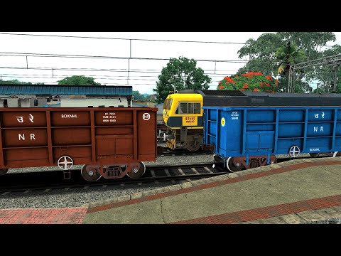 TRAIN SIMULATOR | WDG4D LOCOMOTIVE SHUNTING BOXN COACH COUPLING BOXN BROWN WAGON | RAILWAY RITAM