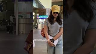 South Rashmika Mandana Spotted at Airport South Actress Rashmika #trending #viralreels #reels