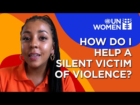 How do I help a silent victim of violence?