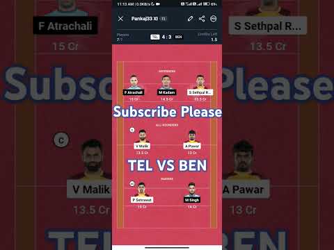 TEL vs BEN Kabbadi Dream11 Prediction | Kabbadi Dream11 Team Today | #kabaddi #stree2