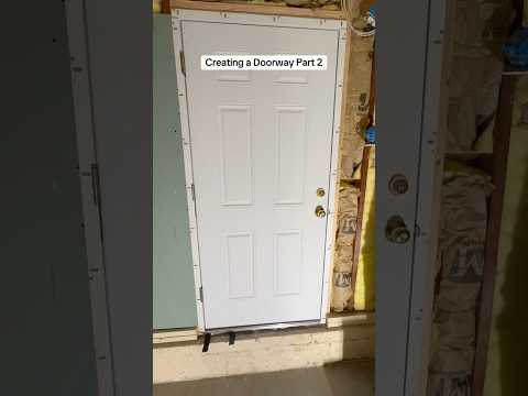 Creating a Doorway #diy #construction #doorway #install #howto #stepbystep #bluecollar #trending