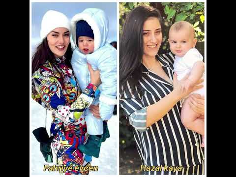 Two most beautiful Mom's which Mom is your favourite ? ||Fahriye evcen || Hazal kaya ||