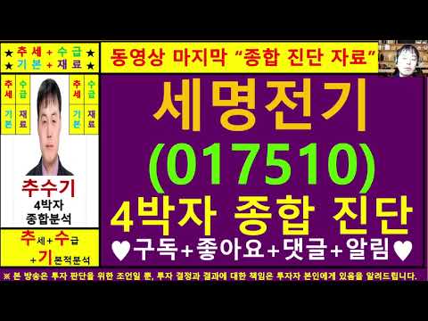 세명전기(017510)종목진단및향후주가전망 추수기(추수)전문가