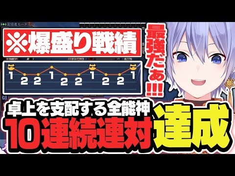 【麻雀】卓上を思いのまま操り10連続連対を達成する全能神レイード【白雪レイド/切り抜き】