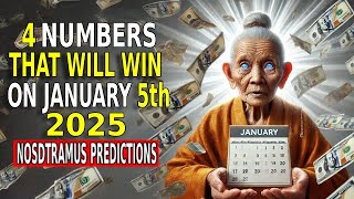 "Nostradamus Predictions 🍀4 Hot Numbers to Attract Wealth & Success on 4th January 2025"